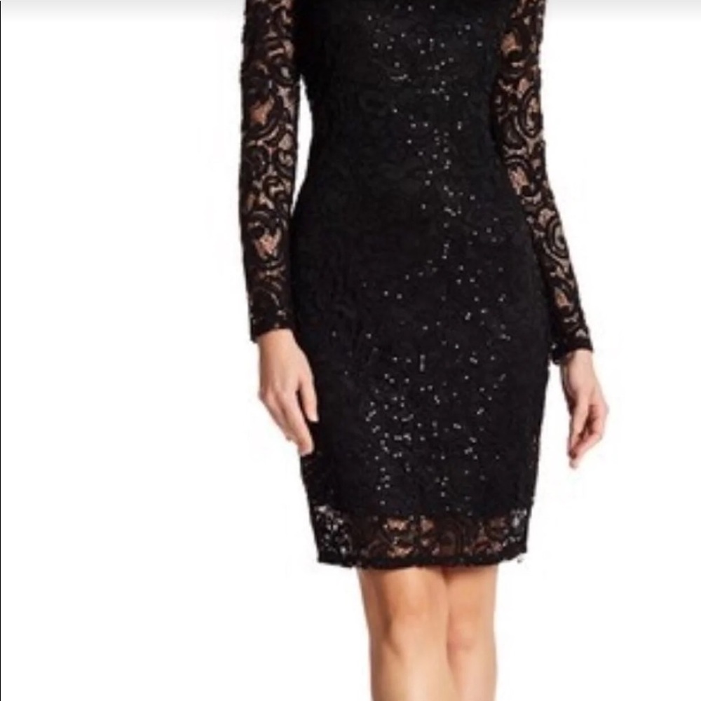 Black Sequin Dress